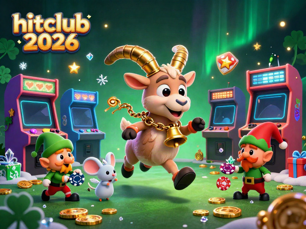 Engage with hitclub 2026 in a dynamic casino scene filled with fun characters and gaming excitement.