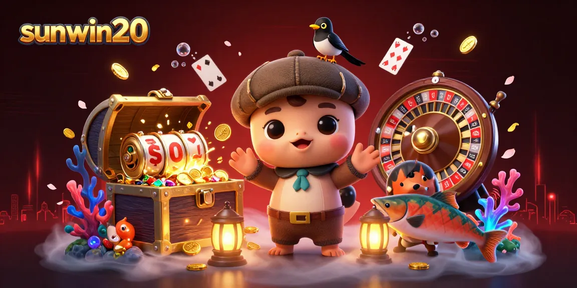 Spin slots and win big with sunwin20 in a vibrant underwater casino scene.