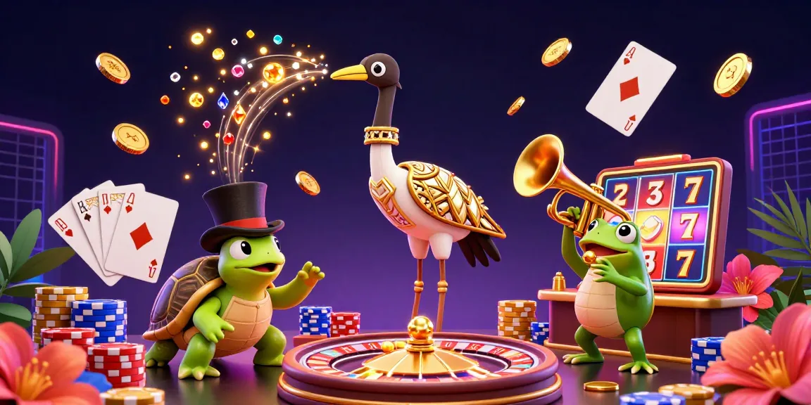 Experience the thrill of sunwin with vibrant casino characters, shining gems, and dynamic gaming elements.